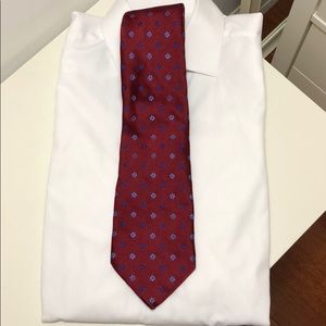 THOMAS PINK 100% SILK TIE Burgundy